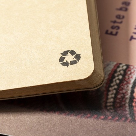 Cahier Éco-responsable Personnalisé A5 Rayish pas cher Matières : carton recyclé objet promotionnel éco-responsable