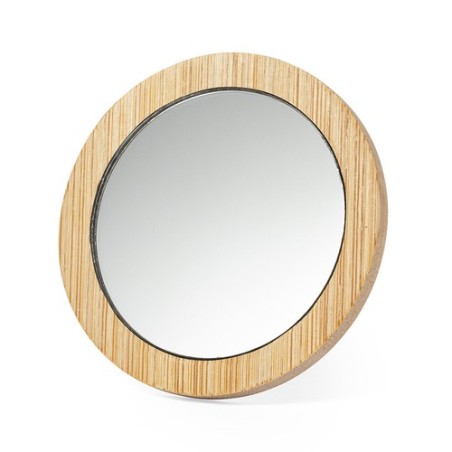 Miroir personnalisé Bien-être et Beauté Arendel pas cher Matières : bambou cadeau entreprise pas cher