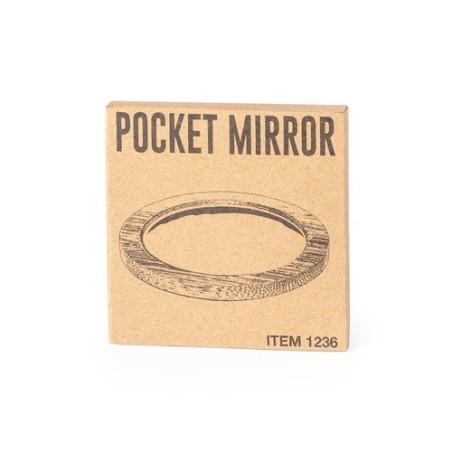 Miroir personnalisé Bien-être et Beauté Arendel pas cher Matières : bambou marquage laser ultra précis