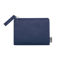 Porte Monnaie Éco-responsable Pratique Personnalisé pas cher Nelsom Couleurs : bleu marine Matières : polyester recyclé objet pr