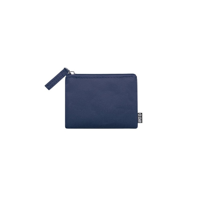 Porte Monnaie Éco-responsable Pratique Personnalisé pas cher Nelsom Couleurs : bleu marine Matières : polyester recyclé objet pr