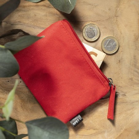 Porte Monnaie Éco-responsable Pratique Personnalisé pas cher Nelsom Couleurs : bleu marine Matières : polyester recyclé cadeau a