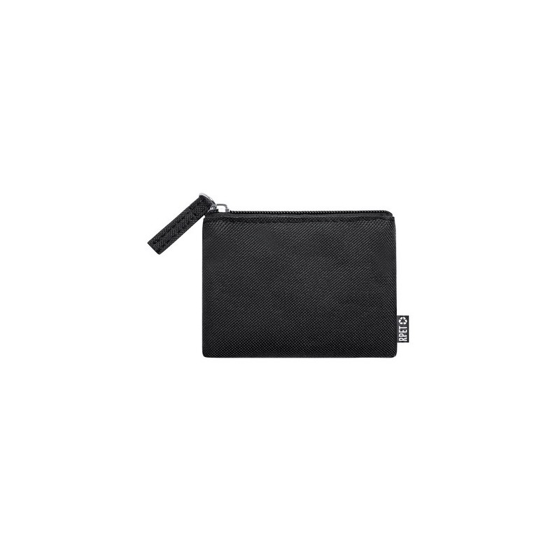 Porte Monnaie Éco-responsable Pratique Personnalisé pas cher Nelsom Couleurs : bleu marine Matières : polyester recyclé marquage