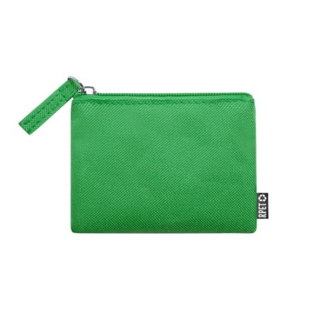 Porte Monnaie Éco-responsable Pratique Personnalisé pas cher Nelsom Couleurs : vert Matières : polyester recyclé marquage laser 