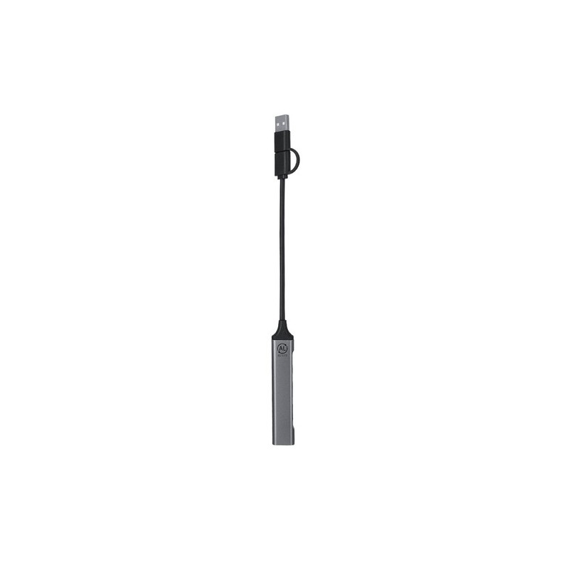 Port USB personnalisé pas cher Konery Matières : aluminium recyclé  Couleurs : argenté