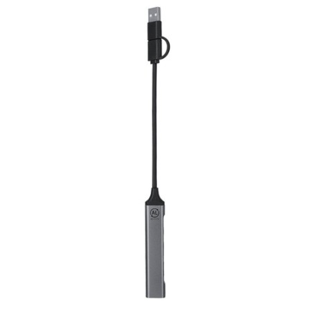 Port USB personnalisé pas cher Konery Matières : aluminium recyclé  Couleurs : argenté