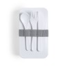 Gamelle Antibactérienne Personnalisée Pratique et Saine - Fandex Matières : polypropylène (PP) Couleurs : blanc goodies publicit