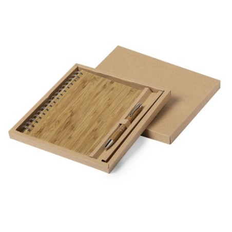 Set Personnalisé Éco-Friendly Hecan Matières : bambou personnalisable avec votre logo