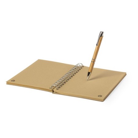 Set Hecan : Carnet A5 avec Stylo Bille Éco-Design