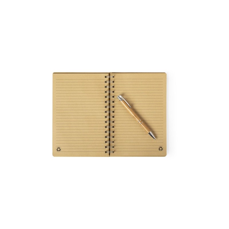 Set Hecan : Carnet A5 avec Stylo Bille Éco-Design