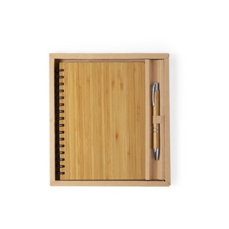 Set Personnalisé Éco-Friendly Hecan Matières : bambou objet promotionnel éco-responsable