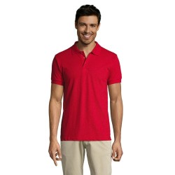 Polo personnalisé homme en polycoton 200g - PRIME MEN Matières : PET Taille textile : S Couleurs : rouge goodies entreprise desi