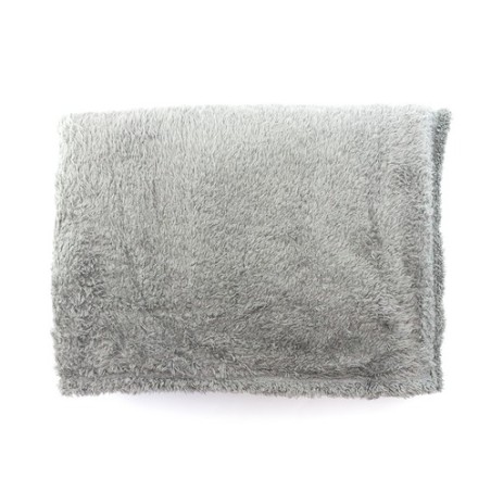 Couverture Personnalisée Élégante Kira pas cher Matières : polaire Couleurs : gris