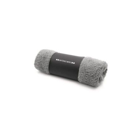 Couverture Personnalisée Élégante Kira pas cher Matières : polaire Couleurs : gris cadeau collaborateur premium