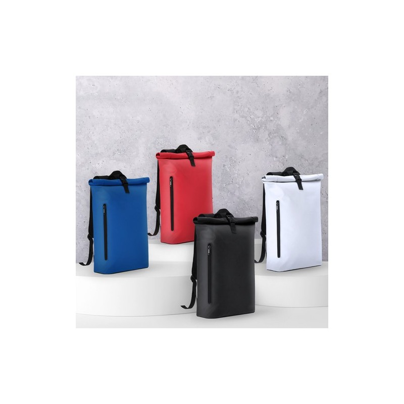 Sac à dos personnalisé pas cher Vlad Matières : PU Couleurs : blanc accessoire événementiel unique