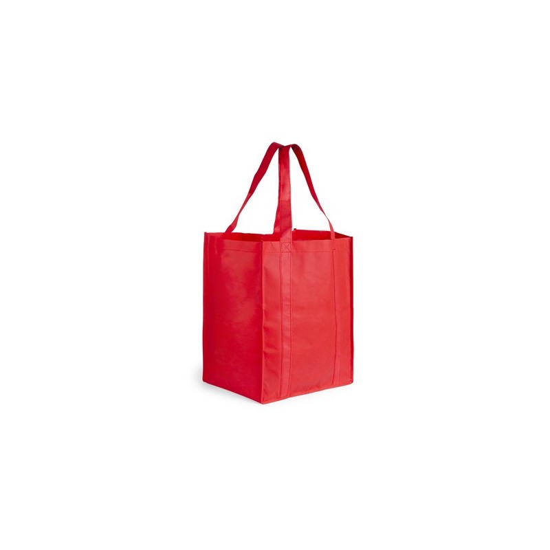 Sac Personnalisable Publicitaire XL - Shop Matières : polypropylène (PP) Couleurs : rouge impression haute définition