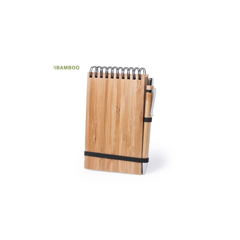 Cahier Éco-responsable Élégant Personnalisé à Prix Abordable Tumiz Matières : bambou personnalisable avec votre logo