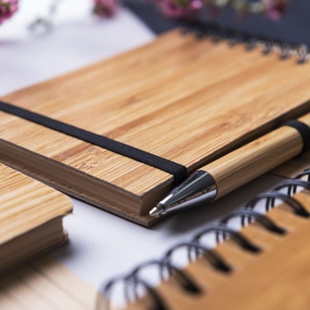 Cahier Éco-responsable Élégant Personnalisé à Prix Abordable Tumiz Matières : bambou impression haute définition