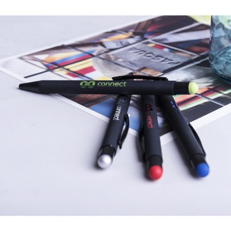 Stylet Bille Élégant Publicitaire Yaret Matières : caoutchouc Couleurs : vert personnalisation sur mesure
