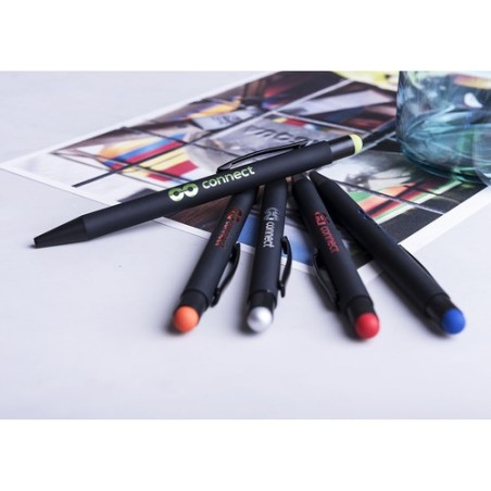 Stylet Bille Élégant Publicitaire Yaret Matières : caoutchouc Couleurs : bleu objet publicitaire robuste
