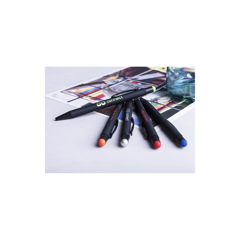 Stylet Bille Élégant Publicitaire Yaret Matières : caoutchouc Couleurs : bleu objet promotionnel éco-responsable