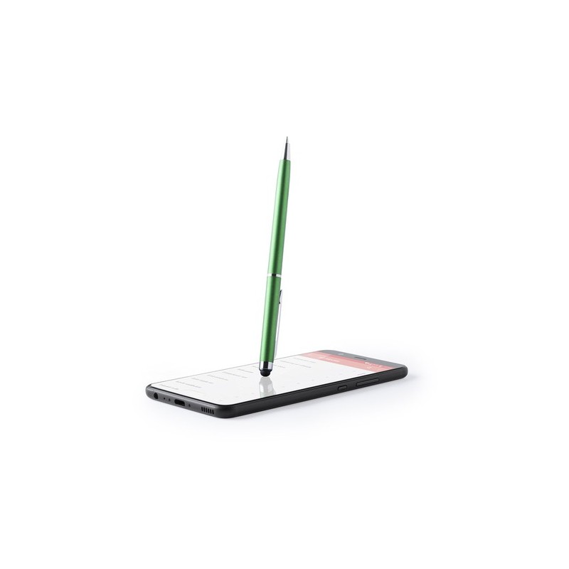 Stylet Bille Multifonction Élégant Personnalisé pas cher Alfil Couleurs : vert goodies publicitaire durable