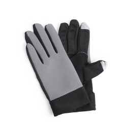 Gants Sportifs Tactiles Personnalisés Vanzox - Idéal pour le Sport à Prix Abordable Matières : lycra Couleurs : gris 2