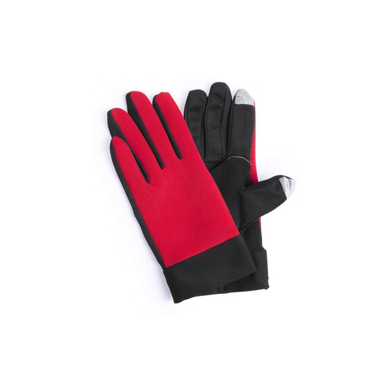 Gants Sportifs Tactiles Personnalisés Vanzox - Idéal pour le Sport à Prix Abordable Matières : lycra Couleurs : rouge livraison 