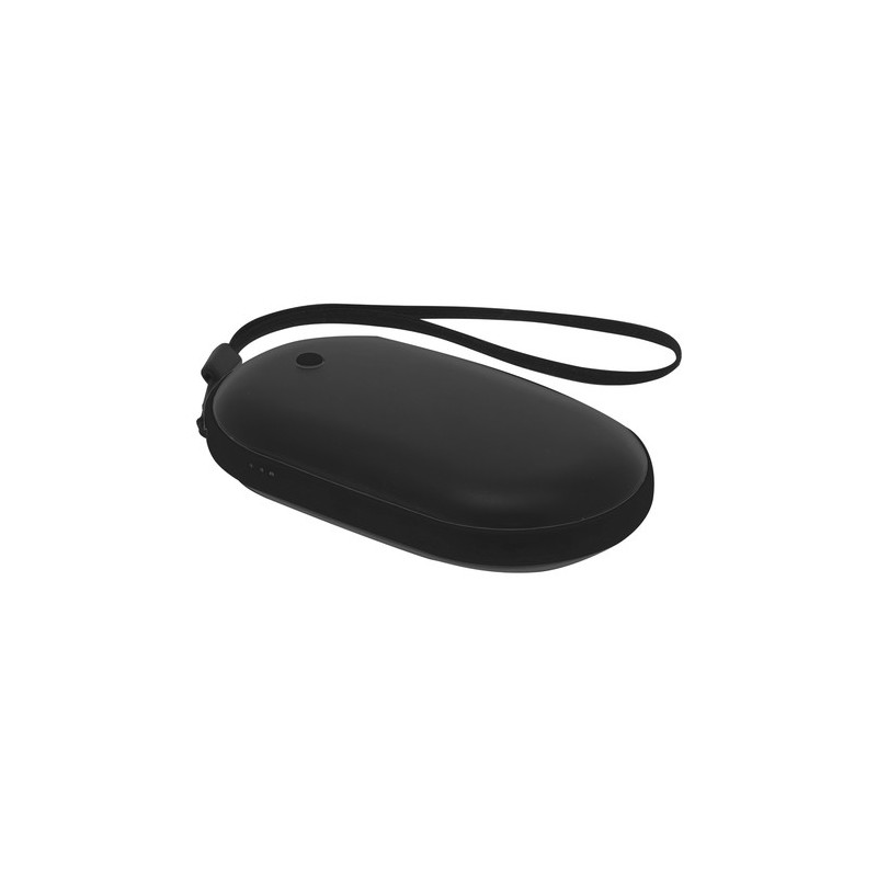 Power Bank Éco-responsable Chauffe-Mains Personnalisé Geax Matières : aluminium Couleurs : noir