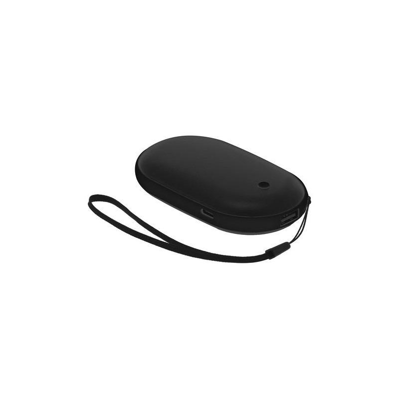 Power Bank Éco-responsable Chauffe-Mains Personnalisé Geax Matières : aluminium Couleurs : noir cadeau entreprise pas cher