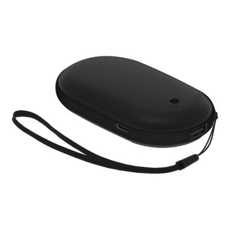 Power Bank Éco-responsable Chauffe-Mains Personnalisé Geax Matières : aluminium Couleurs : noir cadeau entreprise pas cher
