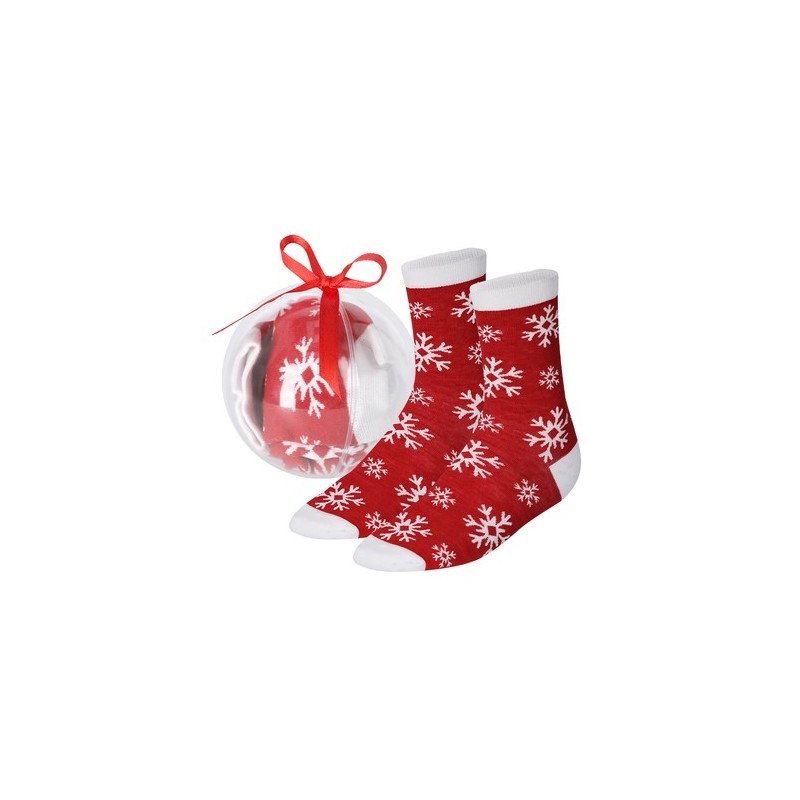 Chaussettes personnalisées pas chères Scrubit Matières : polyester Couleurs : rouge Pointure : L/XL cadeau entreprise pas cher