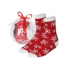 Chaussettes personnalisées pas chères Scrubit Matières : polyester Couleurs : rouge Pointure : L/XL cadeau entreprise pas cher