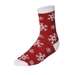 Chaussettes personnalisées pas chères Scrubit Matières : polyester Couleurs : rouge Pointure : S/M objet promotionnel éco-respon