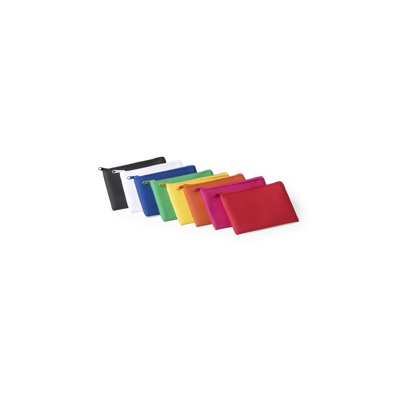 Porte Monnaie Publicitaire Idéal Éco-responsable Dramix Matières : PU Couleurs : bleu objet promo petit budget