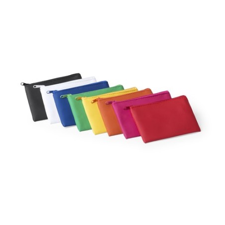 Porte Monnaie Publicitaire Idéal Éco-responsable Dramix Matières : PU Couleurs : bleu objet promo petit budget