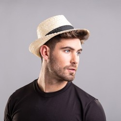 Chapeau publicitaire en paille pas cher Zelio marquage laser ultra précis