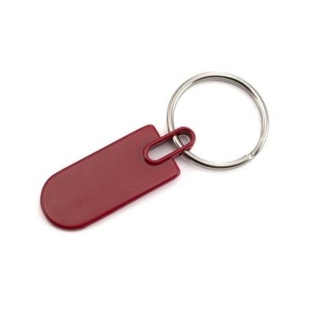 Porte-clés personnalisable idéal - Harper Matières : métal Couleurs : fuchsia personnalisation rapide en France
