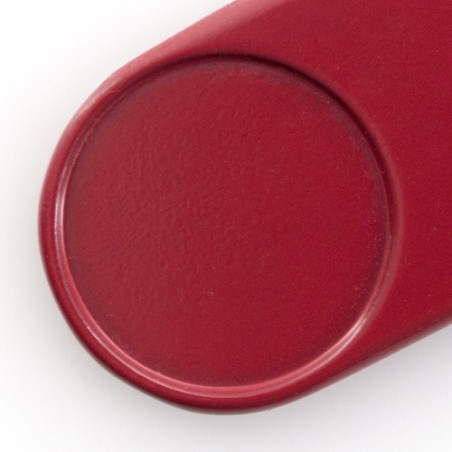 Porte-clés personnalisable idéal - Harper Matières : métal Couleurs : fuchsia marquage laser ultra précis
