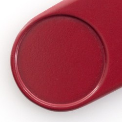 Porte-clés personnalisable idéal - Harper Matières : métal Couleurs : rouge goodies personnalisé en stock