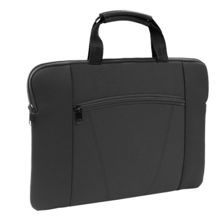 Housse élégante et pratique personnalisée pour ordinateur portable - Xenac Matières : softshell Couleurs : jaune cadeau affaires