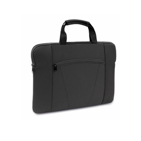 Housse élégante et pratique personnalisée pour ordinateur portable - Xenac Matières : softshell Couleurs : noir personnalisable 