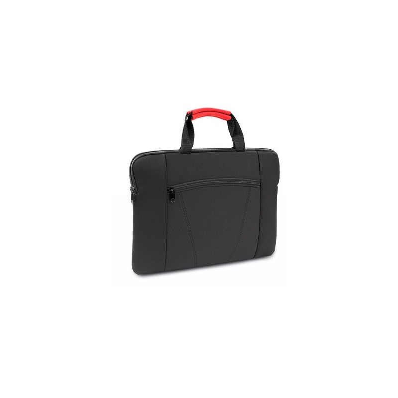 Housse élégante et pratique personnalisée pour ordinateur portable - Xenac Matières : softshell Couleurs : noir accessoire événe