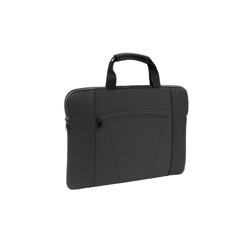 Housse élégante et pratique personnalisée pour ordinateur portable - Xenac Matières : softshell Couleurs : noir personnalisation