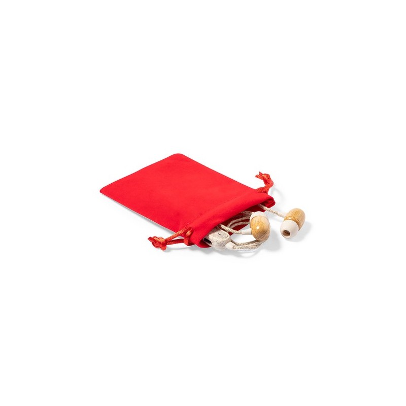 Sac Personnalisé Publicitaire Éco-responsable Hidra Matières : suédine Couleurs : rouge marquage couleur éclatante