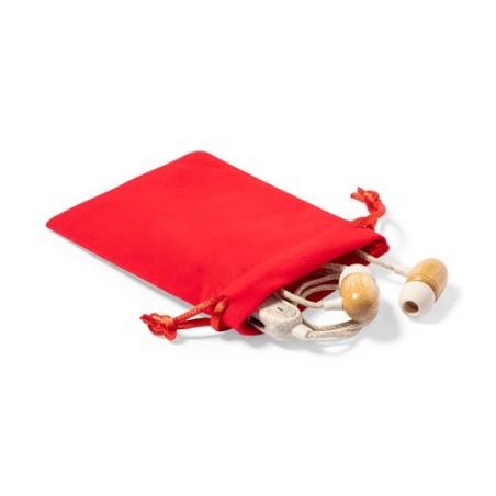 Sac Personnalisé Publicitaire Éco-responsable Hidra Matières : suédine Couleurs : rouge marquage couleur éclatante
