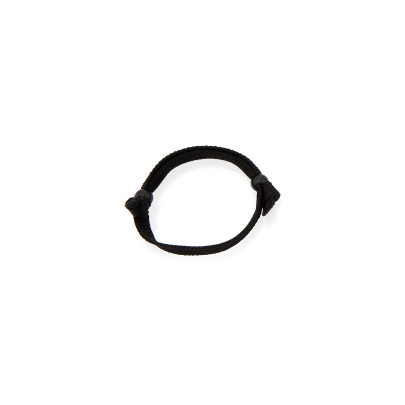 Bracelet personnalisable Mitjansi Matières : polyester Couleurs : noir personnalisable avec votre logo