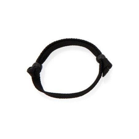 Bracelet personnalisable Mitjansi Matières : polyester Couleurs : noir personnalisable avec votre logo