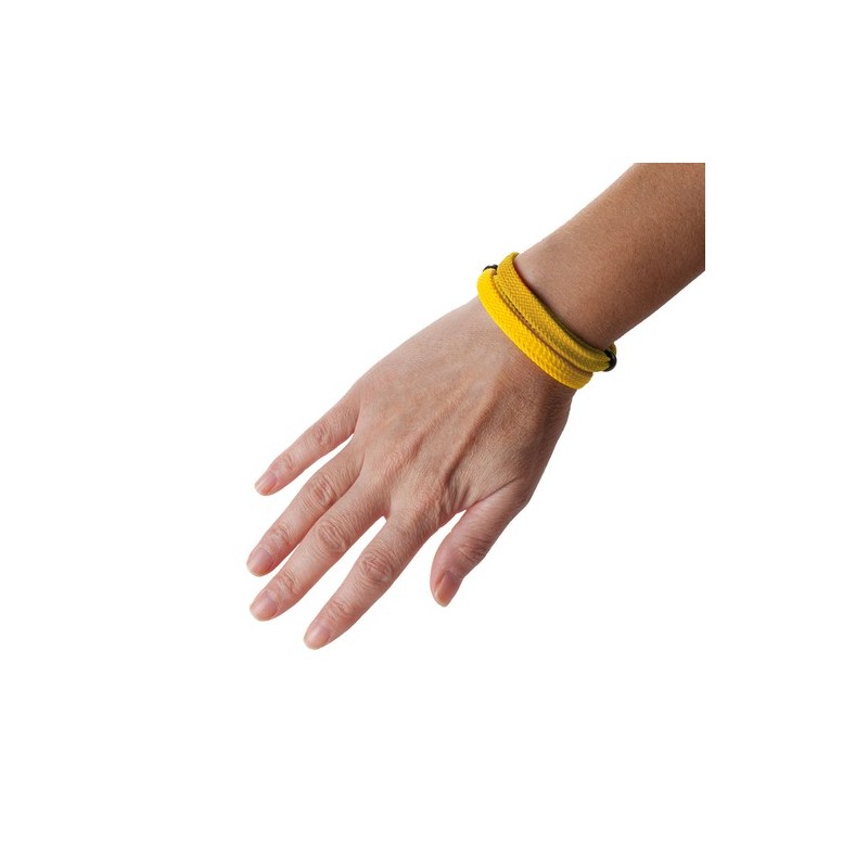 Bracelet personnalisable Mitjansi Matières : polyester Couleurs : noir personnalisation sur mesure