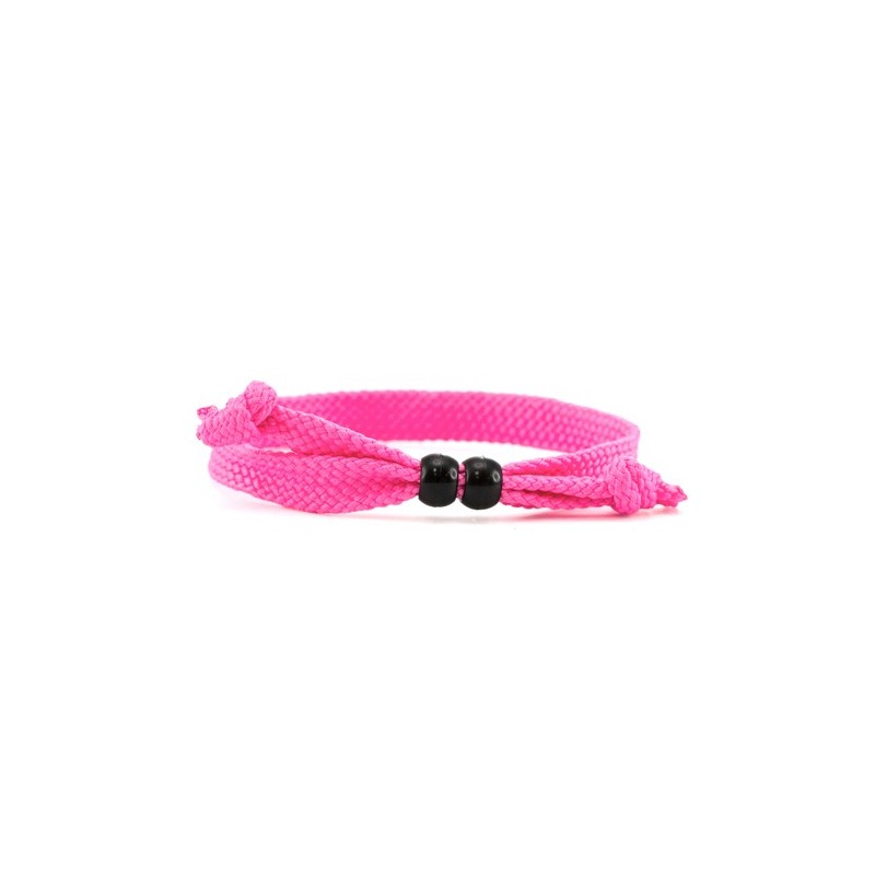 Bracelet personnalisable Mitjansi Matières : polyester Couleurs : noir personnalisation rapide en France